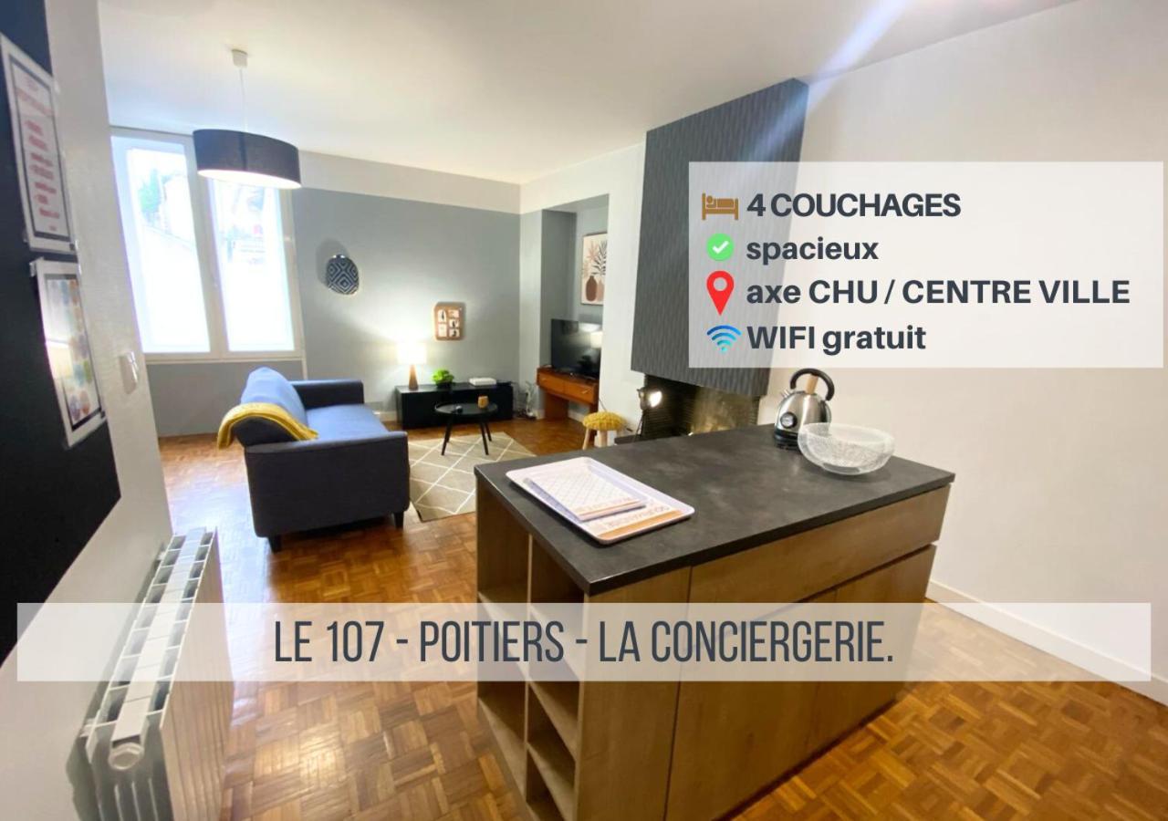 Le 107 - Poitiers - Chu - La Conciergerie. Lägenhet Exteriör bild